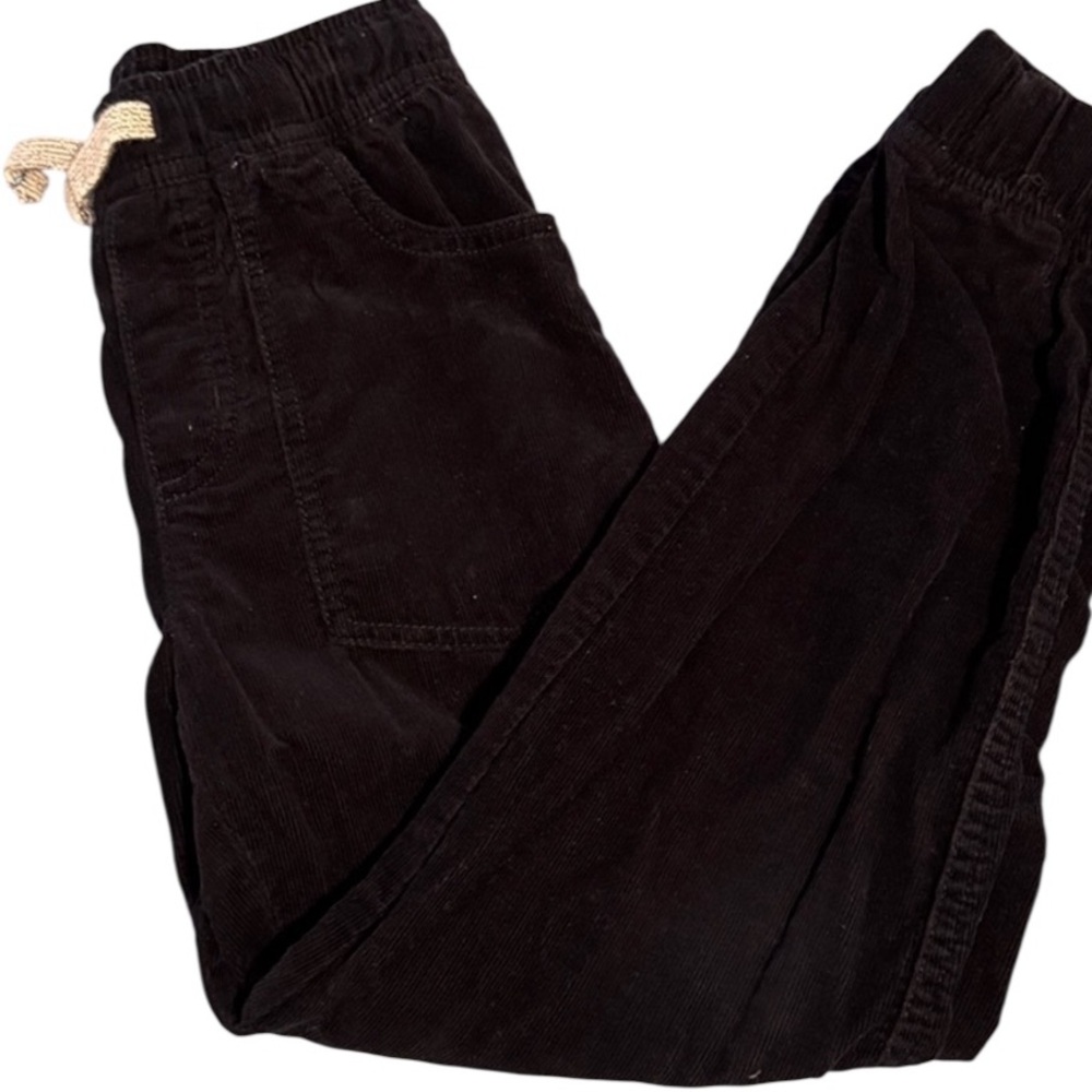 Gymboree navy blue corduroy Joggers for Kids size 7 drawstring pull on VGUC